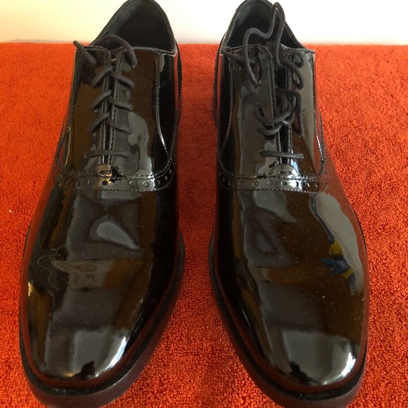 New Men's Cole Haan Patent Leather Lace Up Shoes 12M - Picture 1 of 12